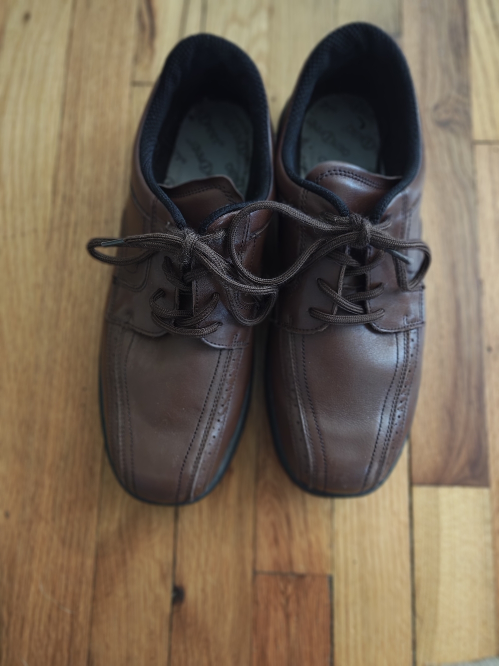 Men's Brown Casual Lace-Up Ortho Feet Shoes